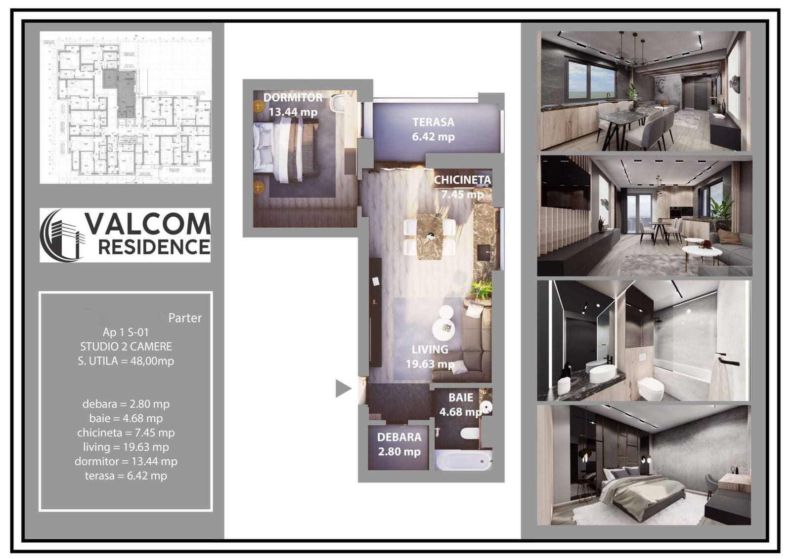 Studio — Valcom Residence Bartolomeu